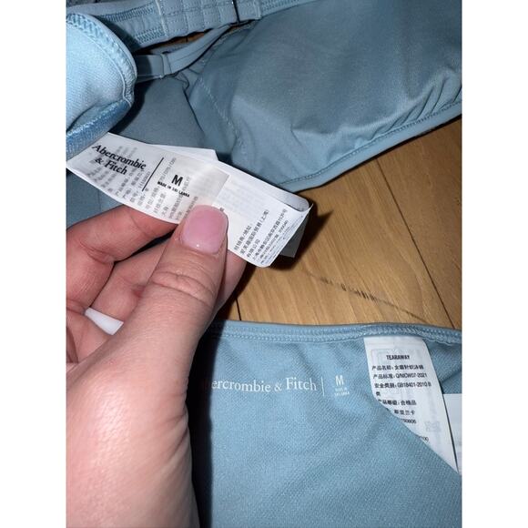 Abercrombie & Fitch Light Blue Ribbed Bikini - Picture 3 of 3